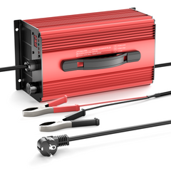 Noeifevo 58.4V 25A cargador de batería LiFePO4 para batería de litio 51.2V (48V) 16S LiFePO4, para sistemas de almacenamiento de energía en casas, barcos RV, carritos de golf.