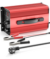 NOEIFEVO 42V 25A Lithium-batterioplader til 37V (36V) 10S Lithium Li-ion Lipo-batteri, LCD-display, justerbar strøm, oplader til el-cykel, scooter, elektrisk motorcykel