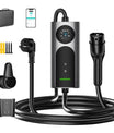 NOEIFEVO CY01 Typ 2 latauskaapeli Schuko 220V, 3,7kW mobiili seinälatauslaite sovelluksella, 6–16A 1-vaiheinen latauskaapeli sähköautoille (IEC 62196-2) & PHEV:ille