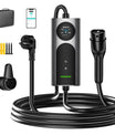 NOEIFEVO CY01 Typ 2 nabíjecí kabel Schuko 220V, 3,7kW mobilní Wallbox s APP, 6-16A 1fázový nabíjecí kabel pro všechny EV (IEC 62196-2) & PHEV