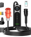 NOEIFEVO Q21W Wlan elektrische auto Oplader mobiele Wallbox 11kW met APP afstandsbediening, 5m/10m Type2 CEE16A 3 fase laadkabel 