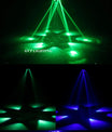 150W Moving Head Projektør, Laser-Stroboskop Effekt, DMX Scenelys, Fuldfarvet LED-Lys, Roterende DJ-, Disco-, Party- og Barlys(1pcs)