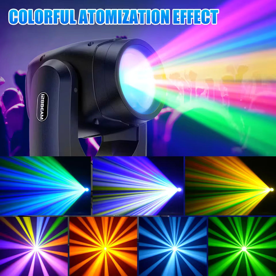 200W LED beam moving head-lyskaster, fargeprojektor med 18 prismer for scenebelysning, effektprojektor for barer, bursdagsfester, klubber, KTV-er, konserter og teater