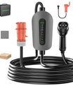 NOEIFEVO F095-3 Type 2 až CEE16A EV nabíjecí kabel pro elektromobil, 11KW wallbox 6A až 16A nastavitelný proud, 3m/5m/10m