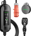 Noeifevo Typ2 EV-Ladekabel, 11KW 16A CEE 5m/10m/15m  Mobile EV Ladegerät, DC6mA RCD Schutz