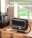 Noeifevo 43.8V 15A LiFePO4 batterioplader til 36V 38.4V 12S LiFePO4 batteri