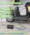 NOEIFEVO 116.8V 1A-12A Caricabatterie LiFePO4, adatto per batteria LiFePO4 102.4V (96V) 32S, display LCD, corrente regolabile