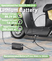 NOEIFEVO 88.2V 20A Lithium-batterilader til 77.7V 21S Lithium-Li-Ion-Lipo-batteri, LCD-skærm, justerbar strøm, lader til E-bike, scooter, elektrisk motorcykel