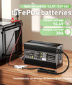 Noeifevo 14.6V 20A LiFePO4-akkulaturi 12V 12.8V LiFePO4 akkua varten