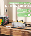 NOEIFEVO 58.4V 30A LiFePO4 batterioplader til 51.2V(48V) 16S LiFePO4 batteri, vandtæt, 0V BMS aktiveret