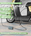 NOEIFEVO 87.6V 8A Lithium-LiFePO4-batteriladdare för 76.8V 24S LiFePO4-batterier, LCD-display, justerbar ström, laddare för golfbilar, trollingmotorer, båtar och husbilar