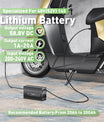 NOEIFEVO 58,8V 20A Lithium-Batterieladegerät für 51.8V 52V 14S Lithium-Li-Ionen-Lipo-Batterie, LCD-Anzeige, Strom einstellbar, Ladegerät für E-Bike, Roller, Elektromotorrad