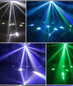 3-in-1 DMX RGBW partylicht, LED-laser stroboscoop, disco DJ beam spot podiumverlichting, dansclub bruiloft vlinderlicht
