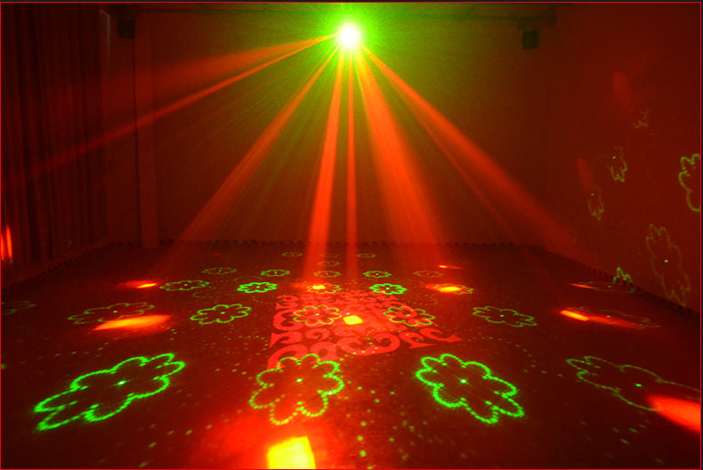 3-in-1 DMX RGBW partylicht, LED-laser stroboscoop, disco DJ beam spot podiumverlichting, dansclub bruiloft vlinderlicht