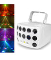 3-in-1 DMX RGBW partylicht, LED-laser stroboscoop, disco DJ beam spot podiumverlichting, dansclub bruiloft vlinderlicht