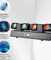 80W Disco Party Lichtanlage, RGBW LED Moving Head Scheinwerfer mit zwei beweglichen Köpfen, Fernbedienung, DMX512-DJ-Equipment, Bühnenbeleuchtung für Events, Clubs und Weihnachten