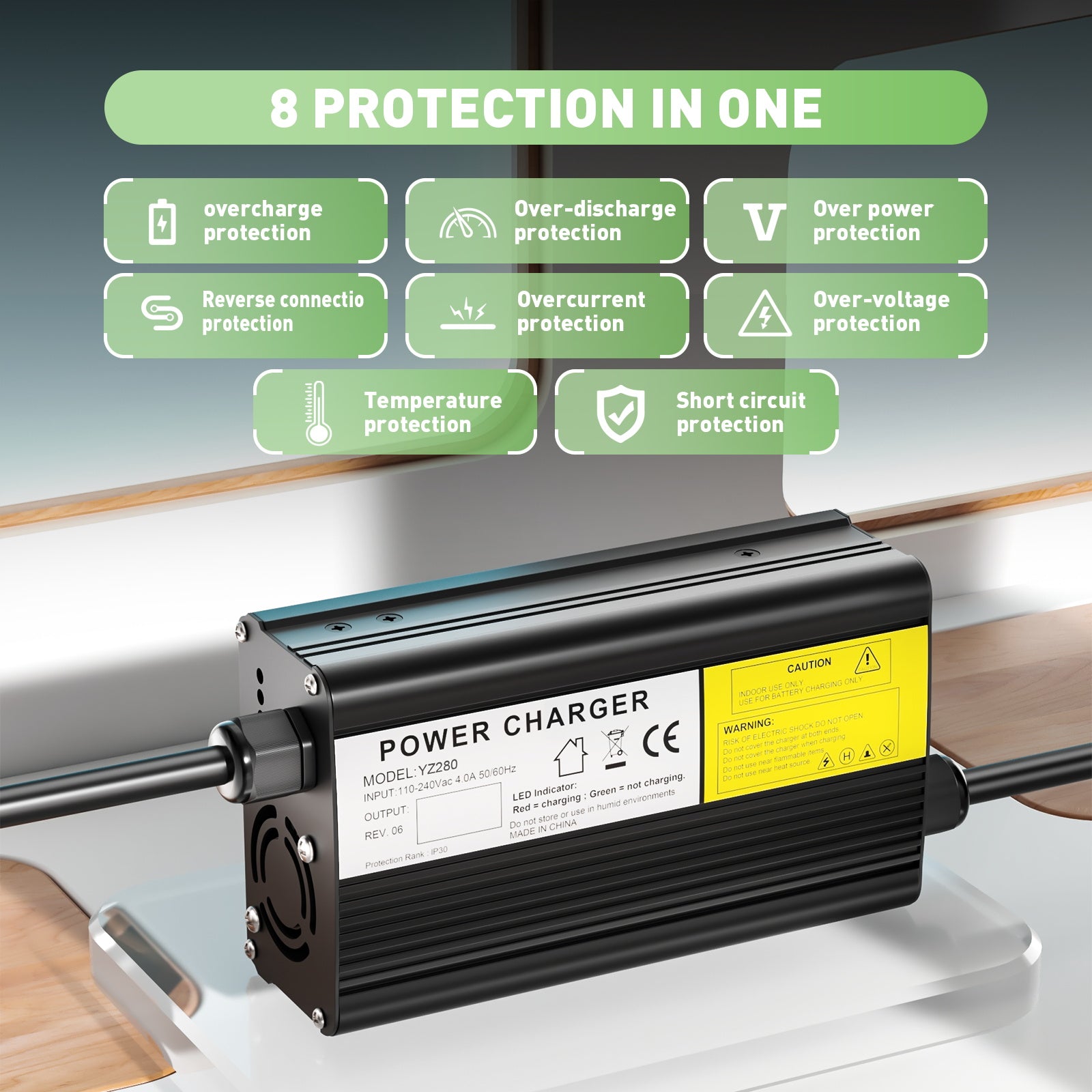 NOEIFEVO 84V 2.5A Lithium-batterij oplader voor 72V 74V 20S batterij, E-bike, scooter, elektrisch apparaat en motorfiets oplader.