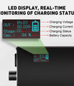 NOEIFEVO 84V 2-20A Lithium-batterilader til 74V 20S Lithium-Li-Ion-Lipo-batteri, LCD-skærm, justerbar strøm, lader til E-bike, scooter, elektrisk motorcykel