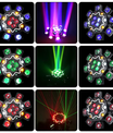 200W Bienenauge 8-Arm Moving Head Licht, DJ-Bühnenbeleuchtung mit DMX512-Unterstützung, RGBW 4-in-1 LED-Partylight mit Fernbedienung für Hochzeiten, Bars, Clubs und Discos