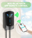 NOEIFEVO Wallbox Typ 2, 11kW, mit App und RFID, 6–16A, 3-phasiges 400V Ladegerät für Elektrofahrzeuge (BEV/PHEV) mit 5 m Ladekabel und Kabelhalter, FI-Schutzschalter Typ B und Schutzart IP65, effiziente Ladestation für Zuhause und Büro