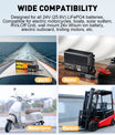Noeifevo 29,2 V 20A LiFePO4 bateria de Carregador para bateria de lítio 24 V 25,6 V, ativação de 0 V BMS, desligamento automático com proteção total