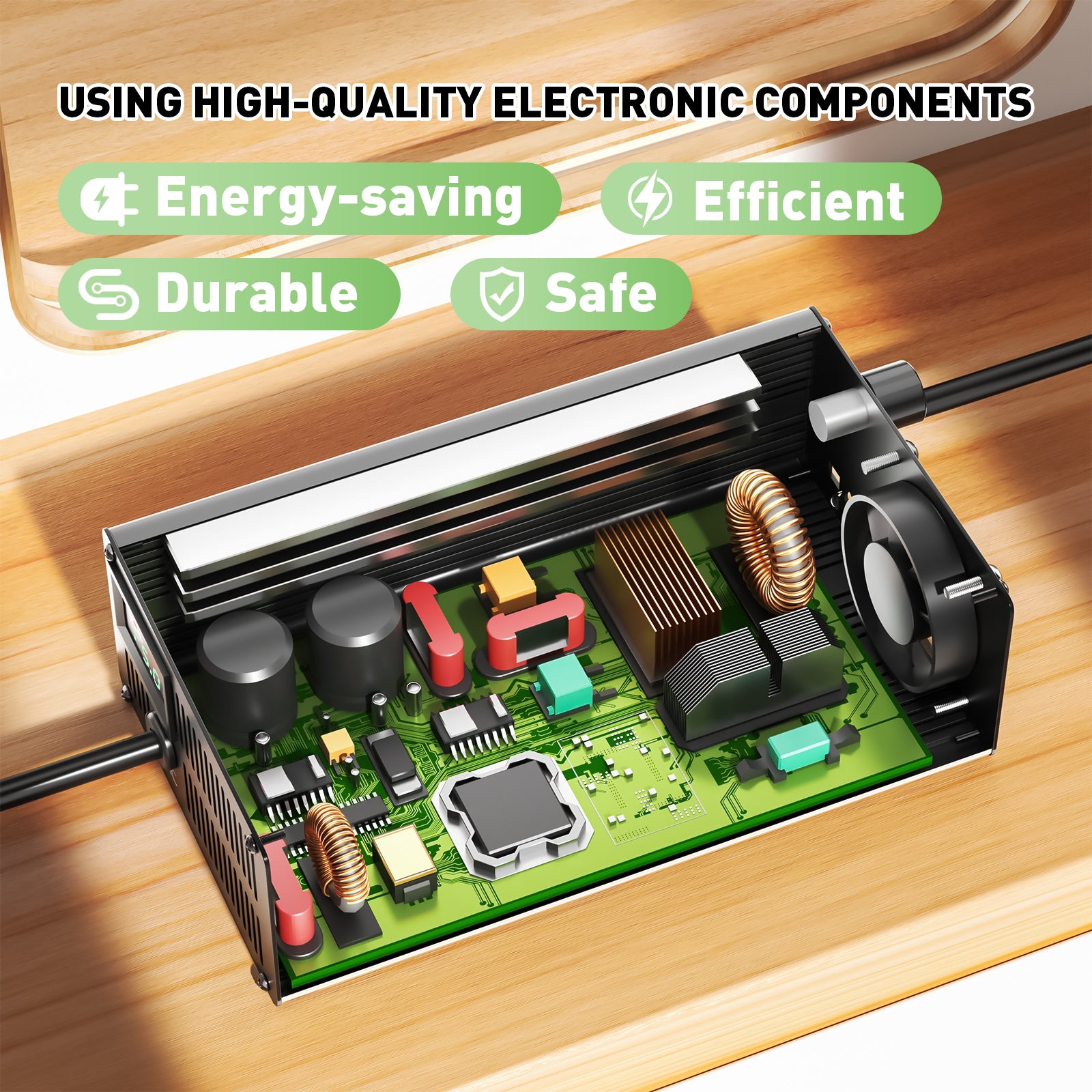 NOEIFEVO 84V 20A Lithium-batterilader til 74V 20S Lithium-Li-Ion-Lipo-batteri, LCD-skærm, justerbar strøm, lader til E-bike, scooter, elektrisk motorcykel