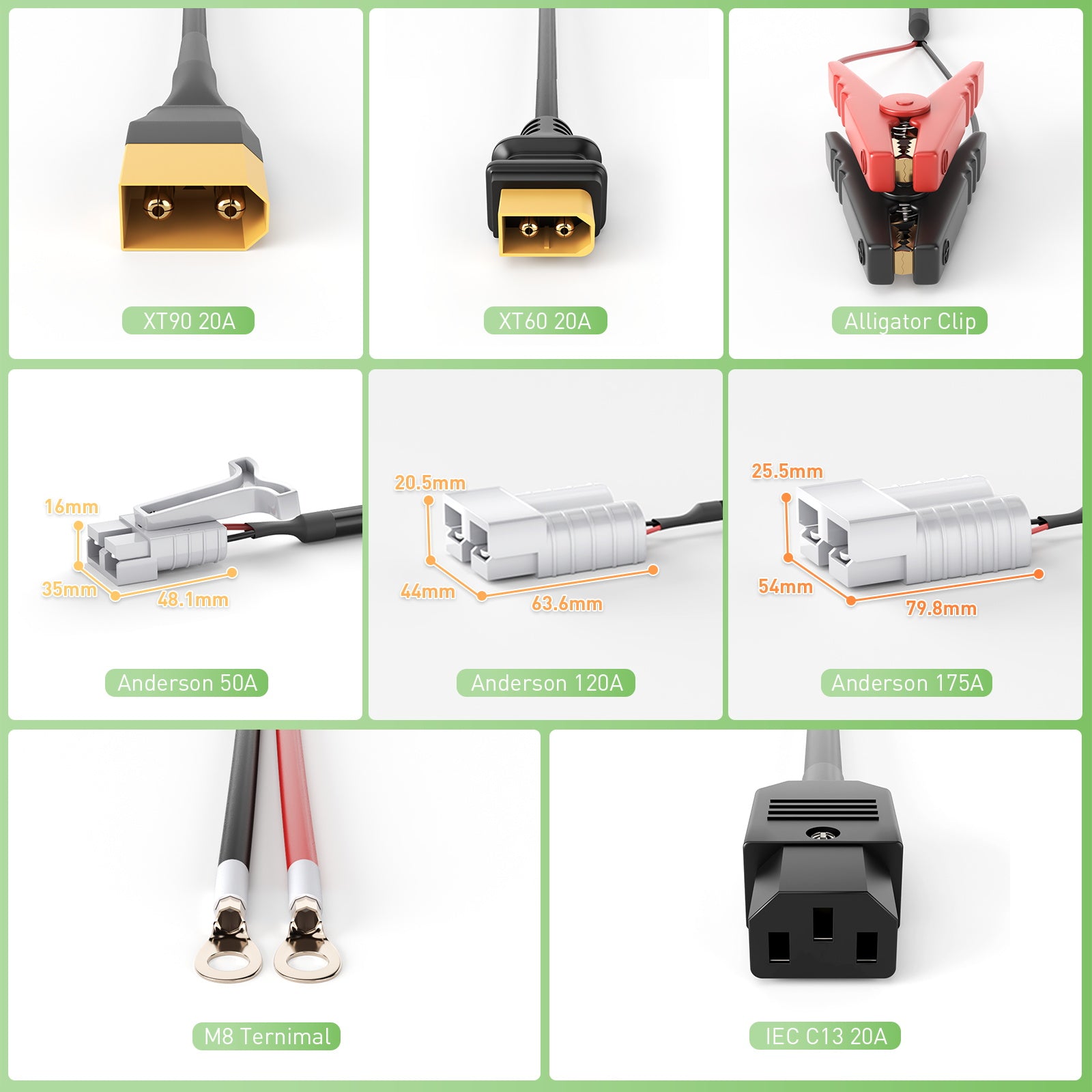 NOEIFEVO 43,8 V 2-20 A Litium-LiFePO4-batteriladdare för 38,4 V 12S LiFePO4-batteri, LCD-skärm, justerbar ström, laddare för golfvagnar, trollingmotorer, båtar och husbilar.