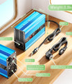 NOEIFEVO 58.4V 2A 2.5A 3A Carregador de Bateria LiFePO4 para Bateria LiFePO4 16S 48V 51.2V, Ventilador de Refrigeração, Desligamento Automático (AZUL)