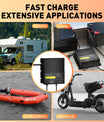 NOEIFEVO Carregador de bateria universal 12V 20A 2 Bancos (10A/Banco), carregador impermeável 12V para LiFePO4, Lítio e Ácido-Chumbo, para autocaravana, barco, motocicleta, cortador de grama, motor de arrasto e bateria de chumbo-ácido