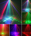 Discolicht Partylicht, LED RGB Licht DJ Projektor Musikgesteuert DJ Disco Lichter, DMX Effektstrahler Für KTV Familientreffen Hochzeit Geburtstag Halloween
