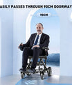 Sähköpyörätuoli – 13.6kg, 300W moottori, irrotettava litiumakku, elektromagneettinen jarru, 100kg kantavuus, kevyt sähköinen taitettava pyörätuoli, ihanteellinen matkoille & arkeen