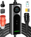 NOEIFEVO Q21W Wlan carregador de carro elétrico móvel Wallbox 11kW com controlo remoto APP, cabo de carregamento trifásico 5m/10m Tipo2 CEE16A 