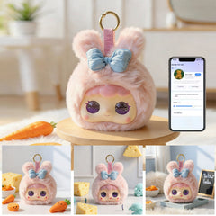 KI-Plüschroboter mit LED-Augen und Sprachsteuerung – mehrsprachiges, interaktives Begleitspielzeug, Lernpuppe für die frühe Kindheit, ideales Geschenk für Kinder & intelligenter Smart-Home-Begleiter