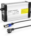 Carregador de bateria de lítio NOEIFEVO 71.4V 5A para bateria de lítio 17S 60V 62.9V, com ventilador de refrigeração, desligamento automático.