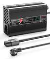 NOEIFEVO 50.4V 2A 2.5A 3A Carregador de Lítio para Baterias Li-Ion Lipo 12S 44.4V, Ventilador de Resfriamento, Desligamento Automático (PRETO)
