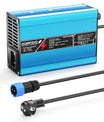 NOEIFEVO 12,6V 10A cargador de litio para baterías Li-Ion Lipo 3S 11,1V, ventilador de refrigeración, apagado automático (AZUL)