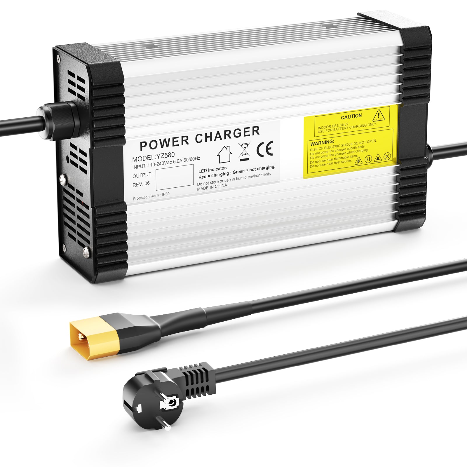 NOEIFEVO 63V 6A Lithium-Batterieladegerät für 15S 55.5V  Lithium  Batterie,mit Kühlventilator, automatische Abschaltung.