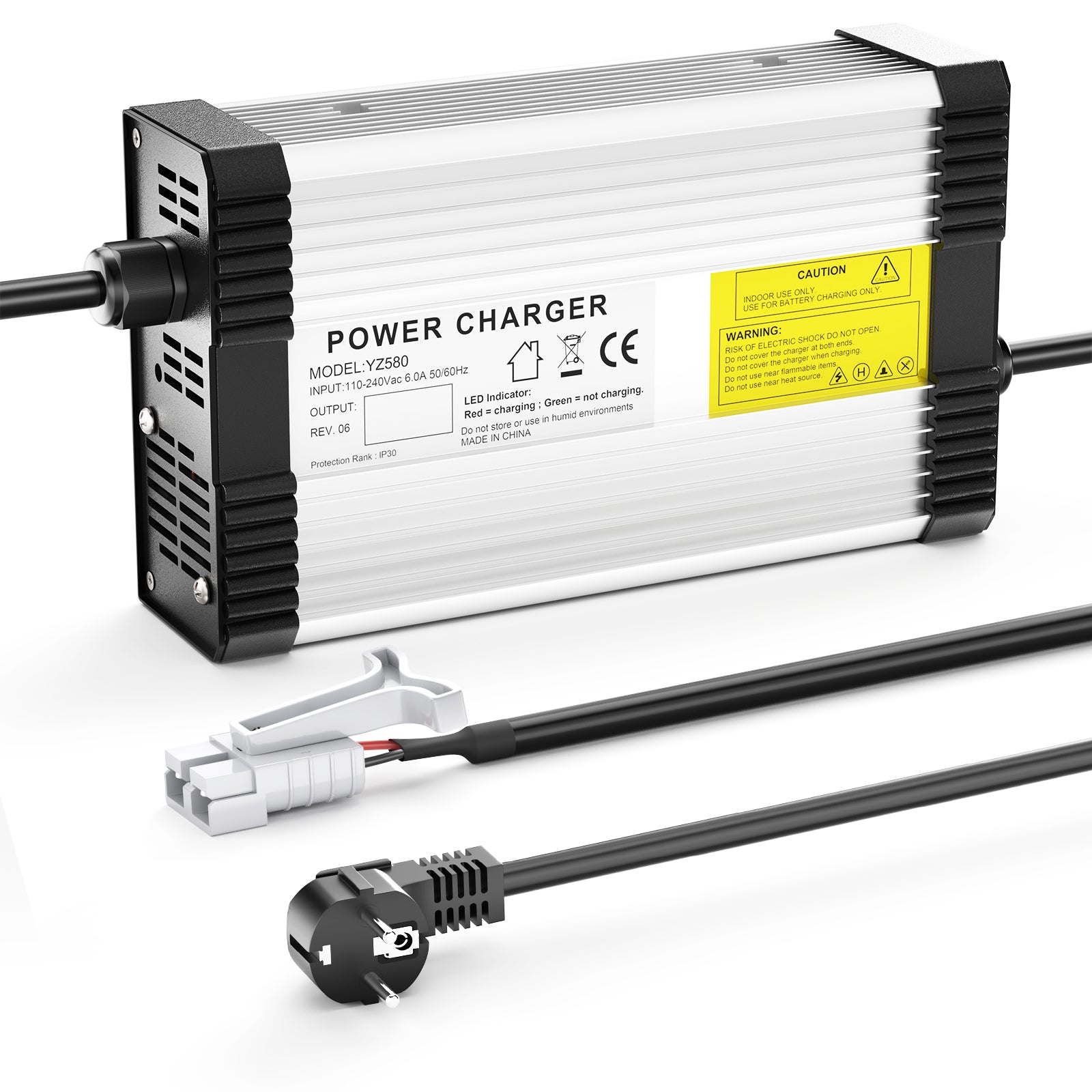 NOEIFEVO 71.4V 5A Lithium-batterilader til 17S 60V 62.9V Lithium-batteri, med køleventilator, automatisk afbrydelse.