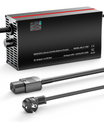 NOEIFEVO 43,8 V 2-20 A Litium-LiFePO4-batteriladdare för 38,4 V 12S LiFePO4-batteri, LCD-skärm, justerbar ström, laddare för golfvagnar, trollingmotorer, båtar och husbilar.