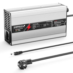 NOEIFEVO 72V 5A  chumbo de bateria de Carregador, tensão de carga 82,8V-88,2V, desligar automático, caixa em alumínio, com ventilador