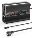 NOEIFEVO 33.6V 2A 3A 4A 5A  carregador de lítio para baterias Li-Ion Lipo 8S 29.6V, ventilador de resfriamento, desligamento automático (PRETO)