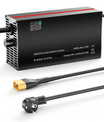 NOEIFEVO 84V 2-20A Lithium-batterilader til 74V 20S Lithium-Li-Ion-Lipo-batteri, LCD-skærm, justerbar strøm, lader til E-bike, scooter, elektrisk motorcykel