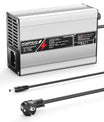 NOEIFEVO 27.6V-29.4V 2A 4A 5A Carregador de Bateria de Chumbo-Ácido para Bateria de 24V, com Ventilador de Refrigeração e Desligamento Automático