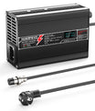 Carregador de Bateria NOEIFEVO 36V 38.4V 6A Lithium LiFePO4, tensão de carregamento 43.8V, com ventilador, caixa de alumínio, tela LCD