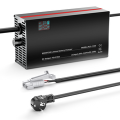NOEIFEVO 75,6V 2-20A litiumbatterilader for 66,6V 18S litium-Li-Ion-Lipo-batteri, LCD-skjerm, justerbar strøm, lader for el-sykkel, scooter, elektrisk motorsykkel