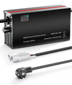 NOEIFEVO 48V 2A-20A Stroom Instelbaar Acculader voor Loodzuuraccu's, AGM, Gel, Golfwagen Acculader, LED-display