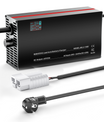 NOEIFEVO 48V 2A-20A Stroom Instelbaar Acculader voor Loodzuuraccu's, AGM, Gel, Golfwagen Acculader, LED-display