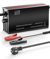 NOEIFEVO 48V 2A-20A Stroom Instelbaar Acculader voor Loodzuuraccu's, AGM, Gel, Golfwagen Acculader, LED-display