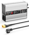 NOEIFEVO Carregador de Lítio 42V 2A 3A 3.5A 4A para Baterias Li-Ion Lipo 10S 37V, Ventilador de Refrigeração, Desligamento Automático