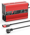 NOEIFEVO 16.8V 5A 6A 7A 8A 10A מטען ליתיום עבור סוללות 4S 14.8V Li-Ion Lipo, עם תצוגת LCD, מאוורר קירור, כיבוי אוטומטי (אדום).